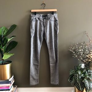 Rock & Republic Grey Snakeskin Effect Cotton Pants